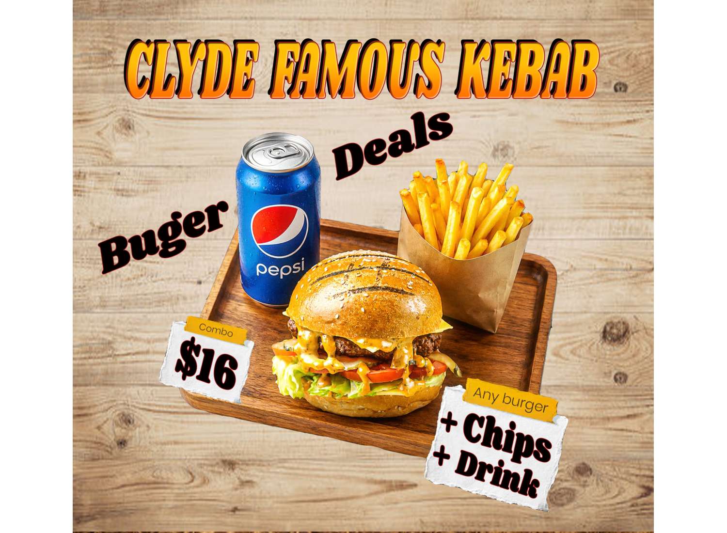 Burger Combo Deal Near Me Clyde